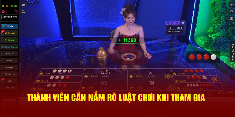 Thành viên cần nắm rõ luật chơi khi tham gia tại nhà cái 77Win